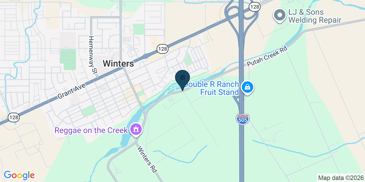 Map showing Solano County, CA