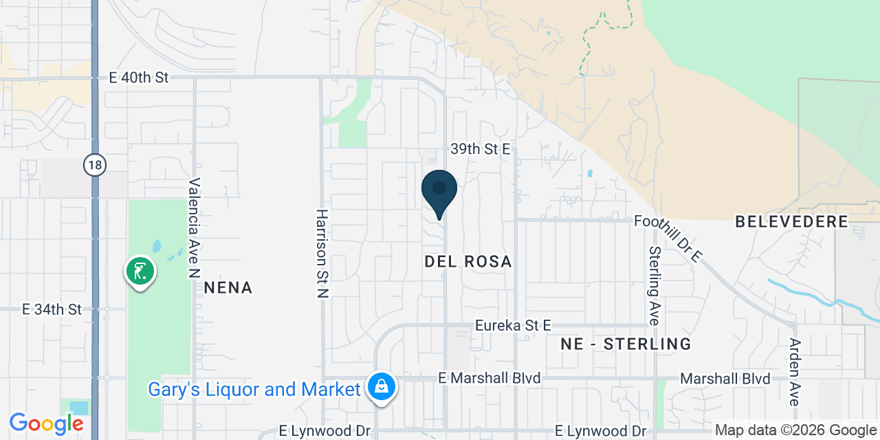 Map showing San Bernardino, San Bernardino County, CA