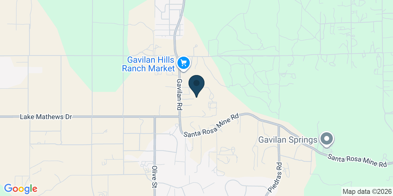 Map showing Perris, Riverside County, CA