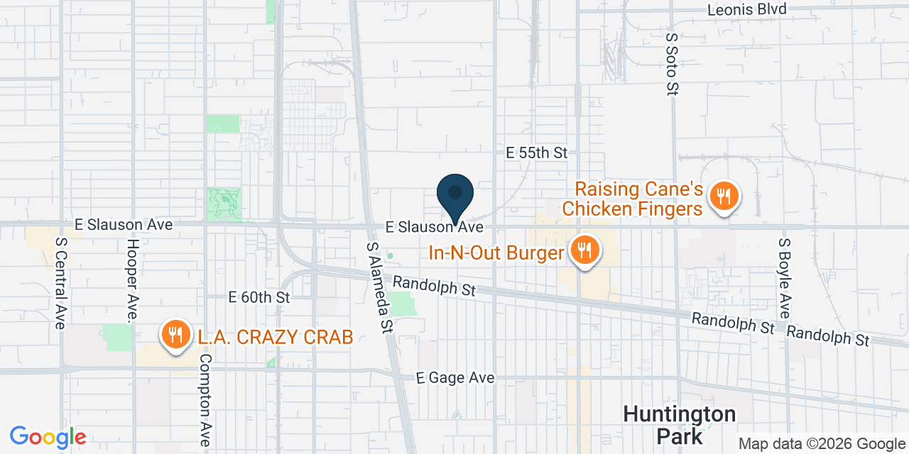 Map showing Los Angeles County, CA