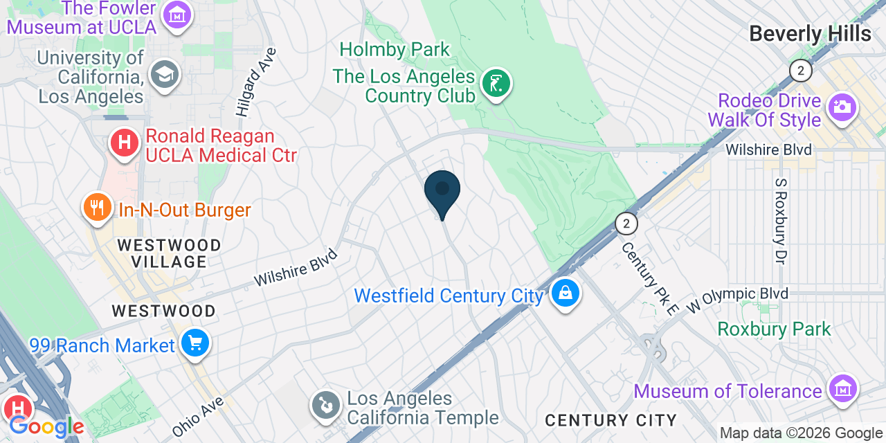 Map showing Los Angeles, Los Angeles County, CA