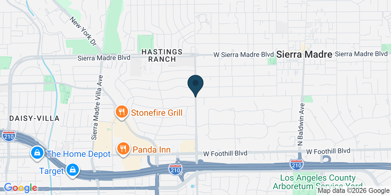 Map showing Los Angeles County, CA