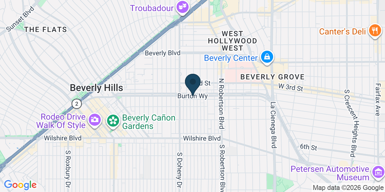 Map showing Los Angeles County, CA