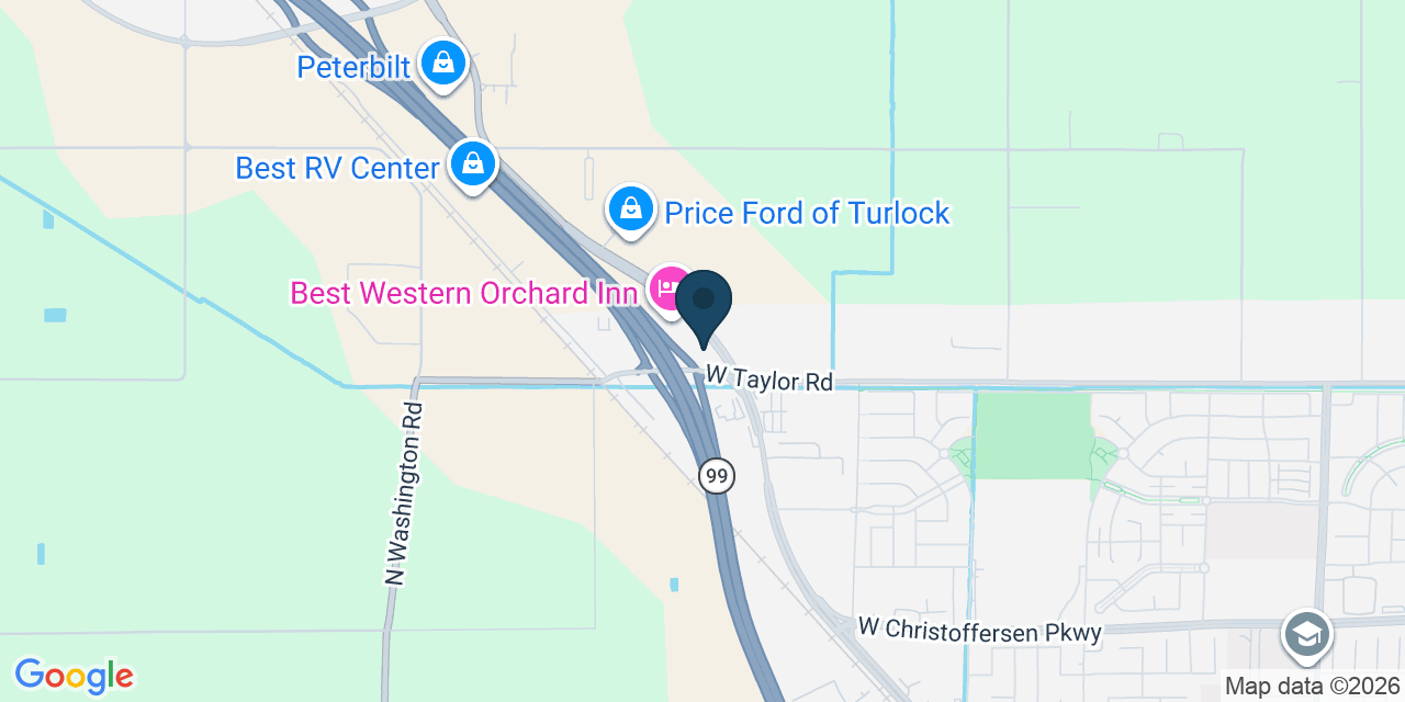 Map showing Turlock, Stanislaus County, CA