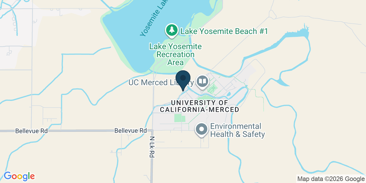 Map showing Merced County, CA