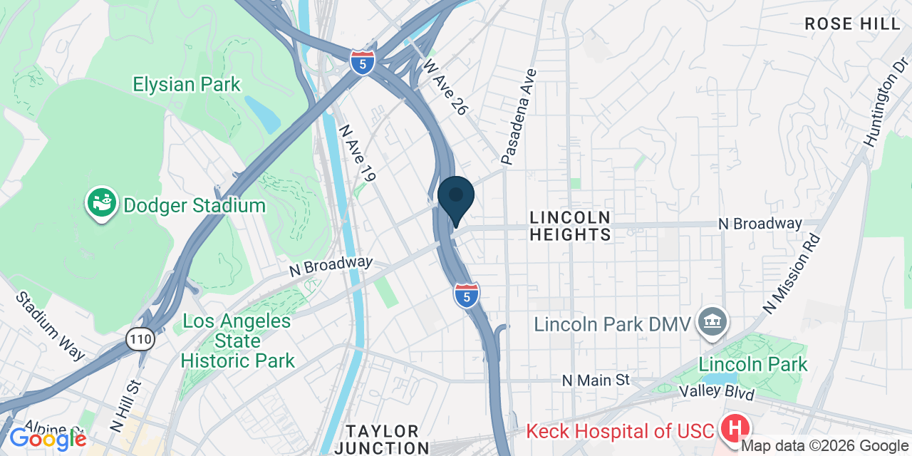 Map showing Los Angeles, Los Angeles County, CA