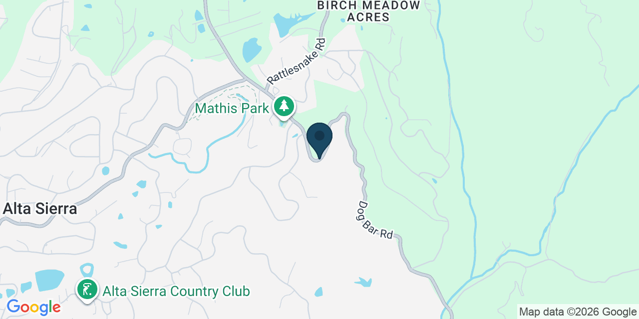 Map showing Alta Sierra, Nevada County, CA