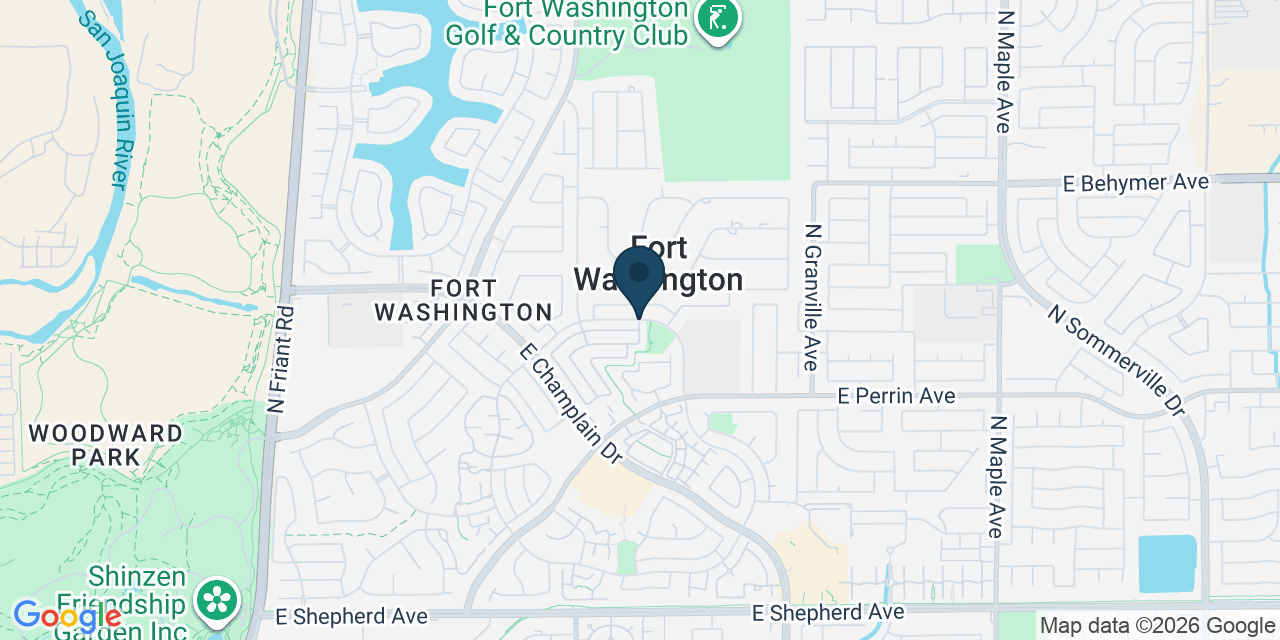 Map showing Fresno, Fresno County, CA