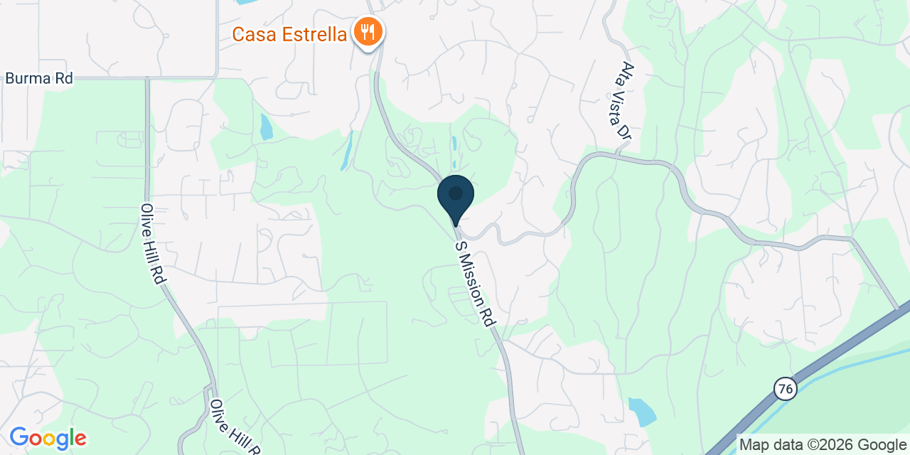 Map showing San Diego County, CA