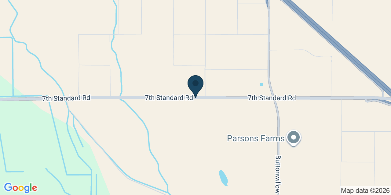 Map showing Buttonwillow, Kern County, CA