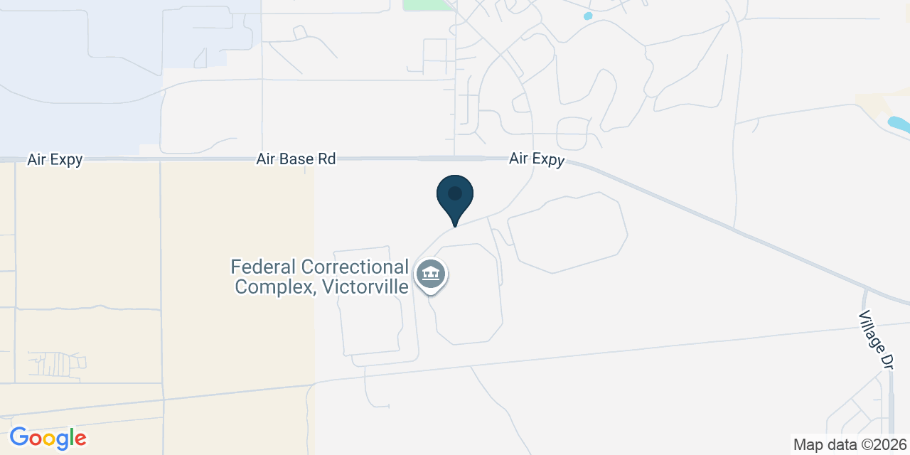 Map showing Victorville, San Bernardino County, CA