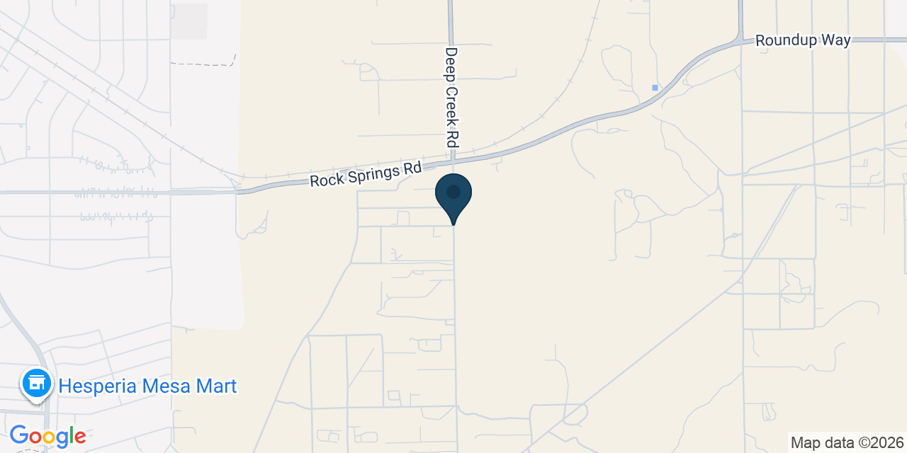 Map showing San Bernardino County, CA
