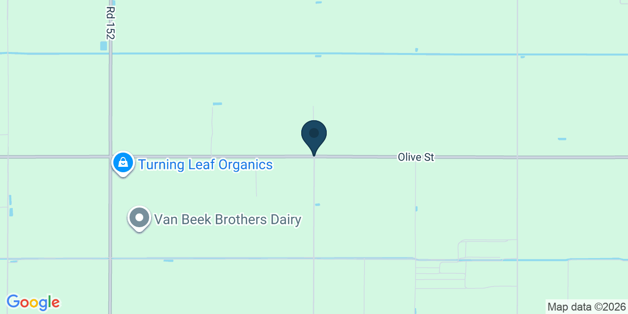 Map showing Tulare County, CA