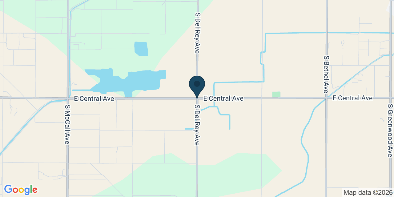 Map showing Fresno County, CA