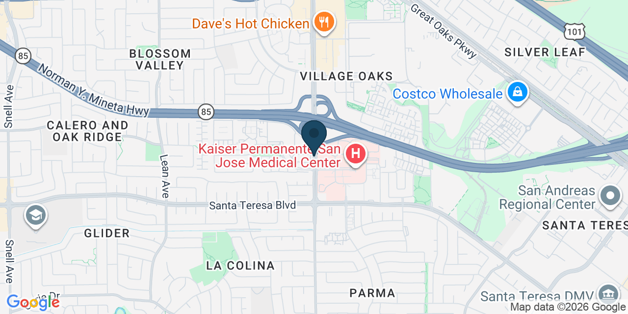 Map showing San Jose, Santa Clara County, CA