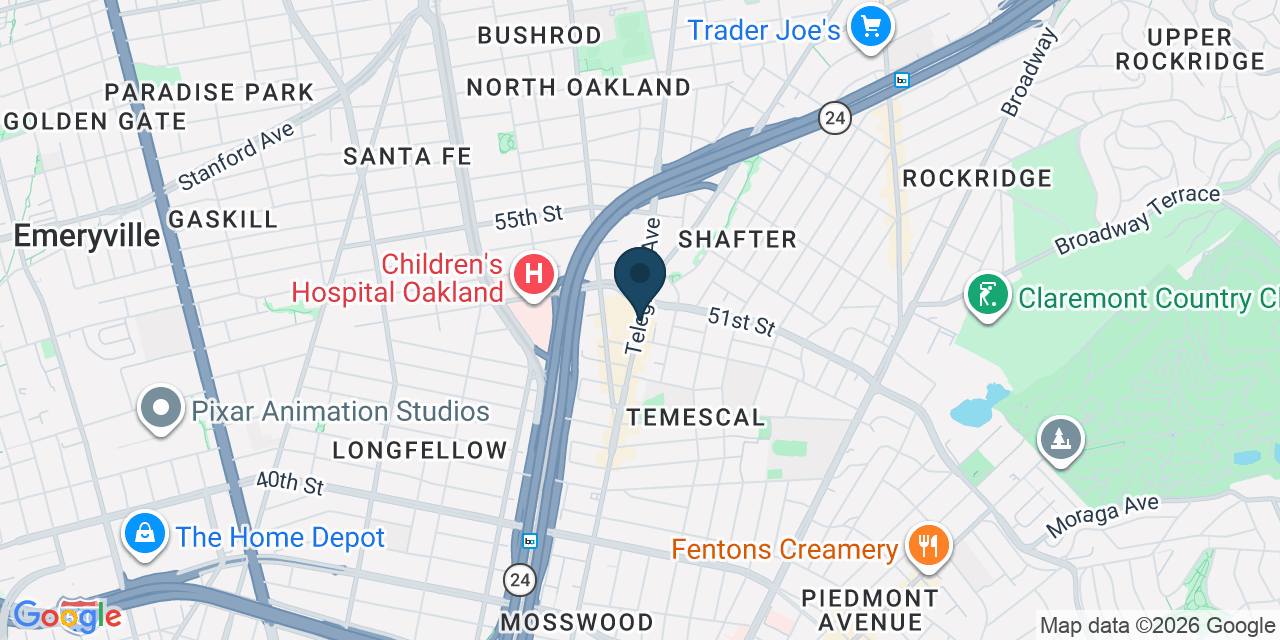 Map showing Alameda County, CA