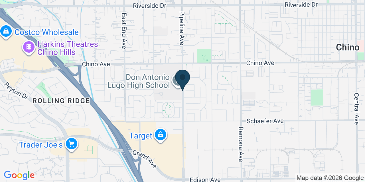 Map showing San Bernardino County, CA