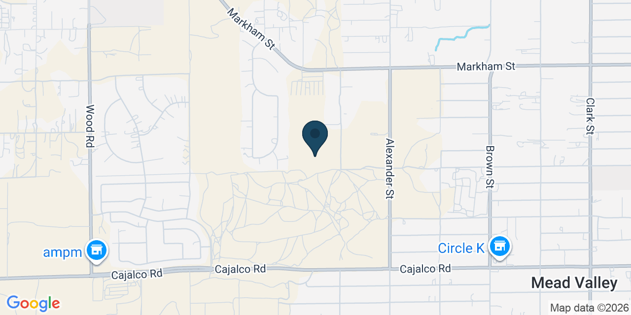 Map showing Perris, Riverside County, CA