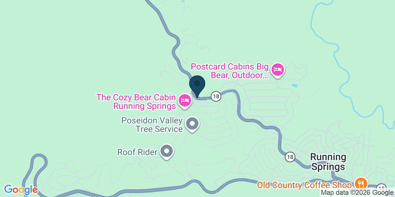 Map showing Running Springs, San Bernardino County, CA