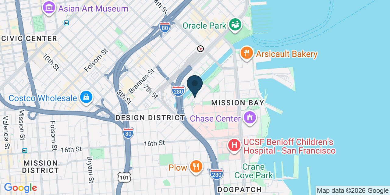 Map showing San Francisco, San Francisco County, CA