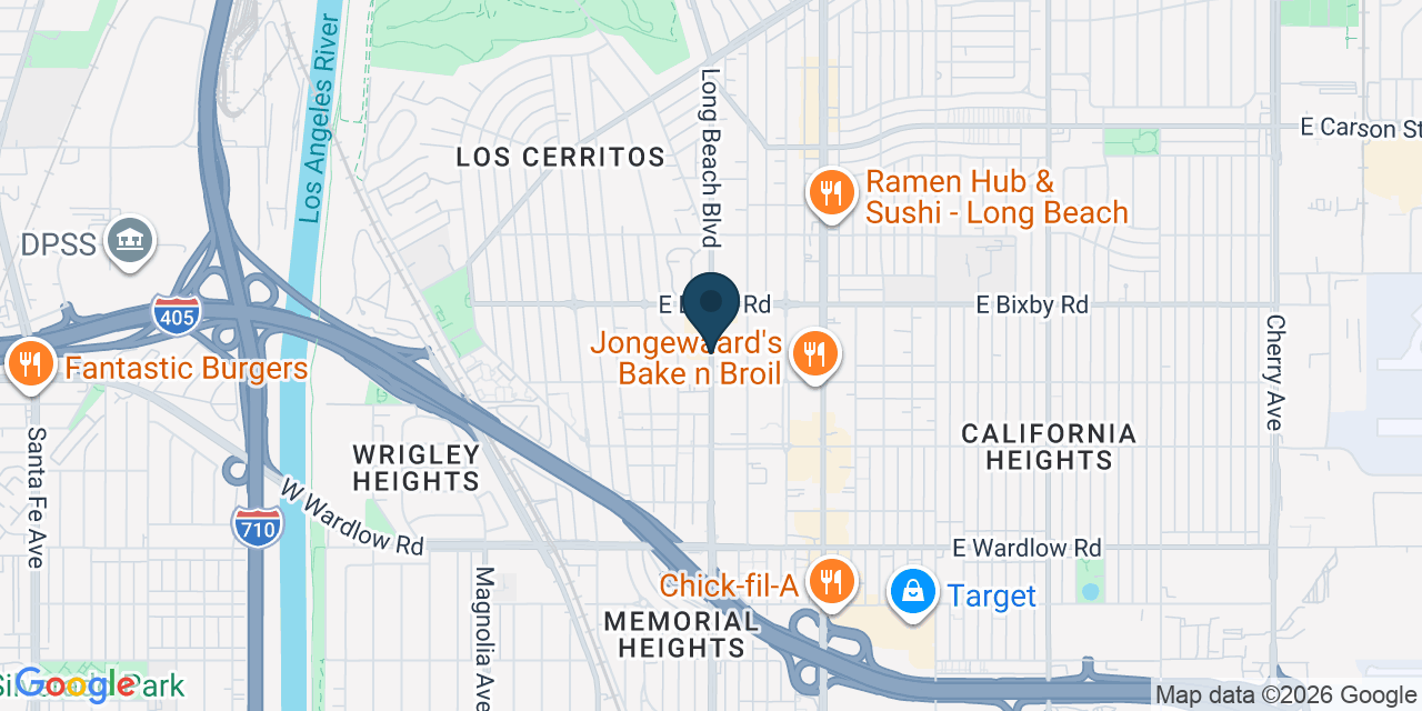 Map showing Los Angeles County, CA