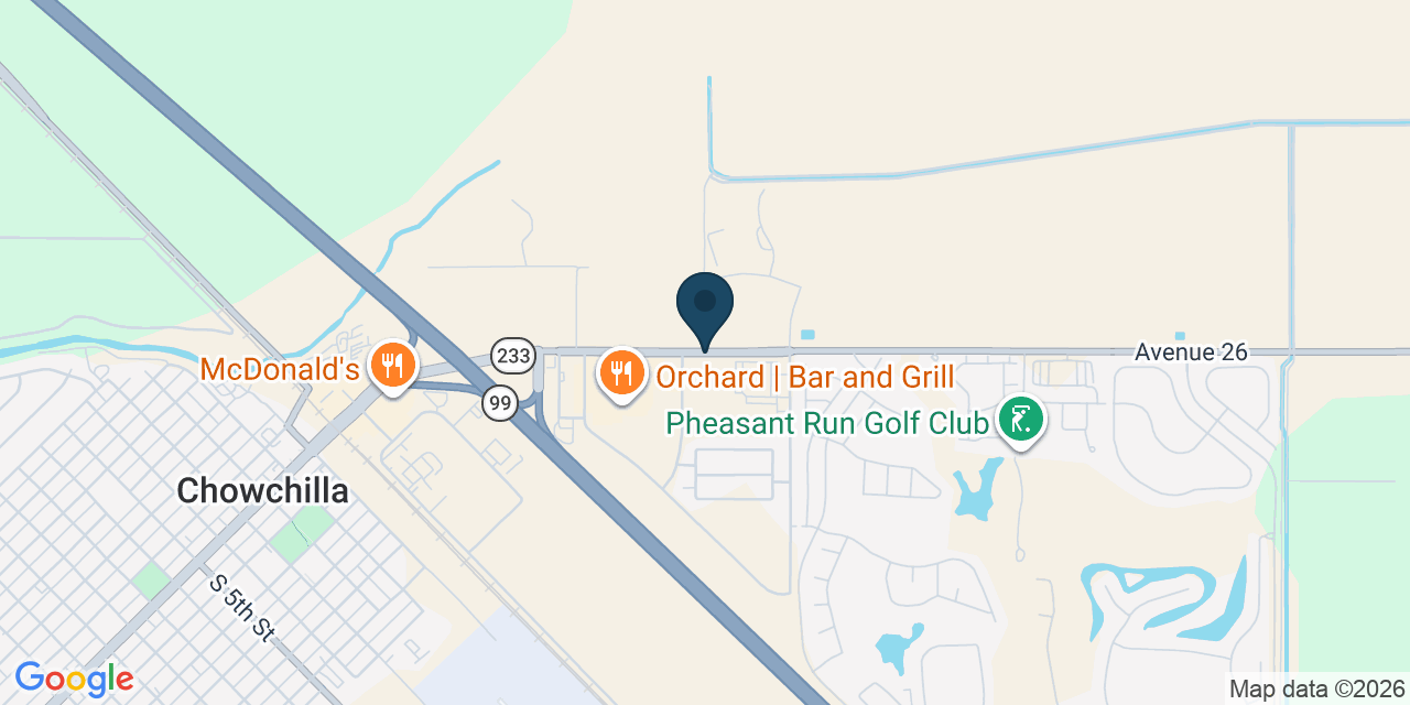 Map showing Chowchilla, Madera County, CA