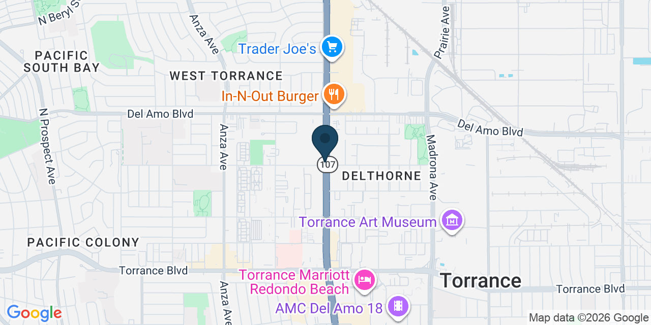 Map showing Los Angeles County, CA