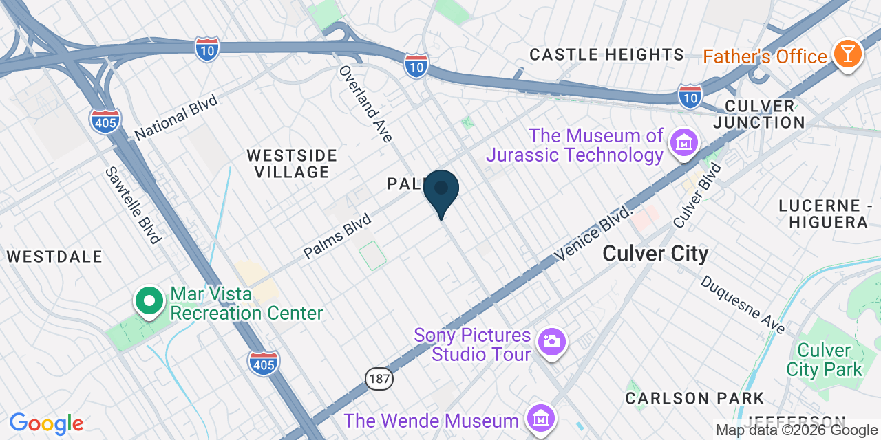 Map showing Los Angeles County, CA