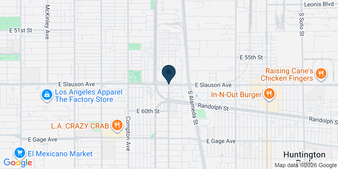 Map showing Florence-Graham, Los Angeles County, CA