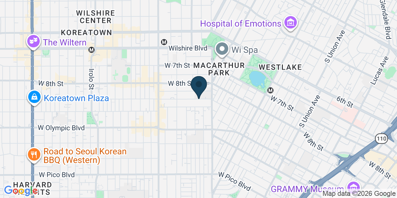 Map showing Los Angeles, Los Angeles County, CA