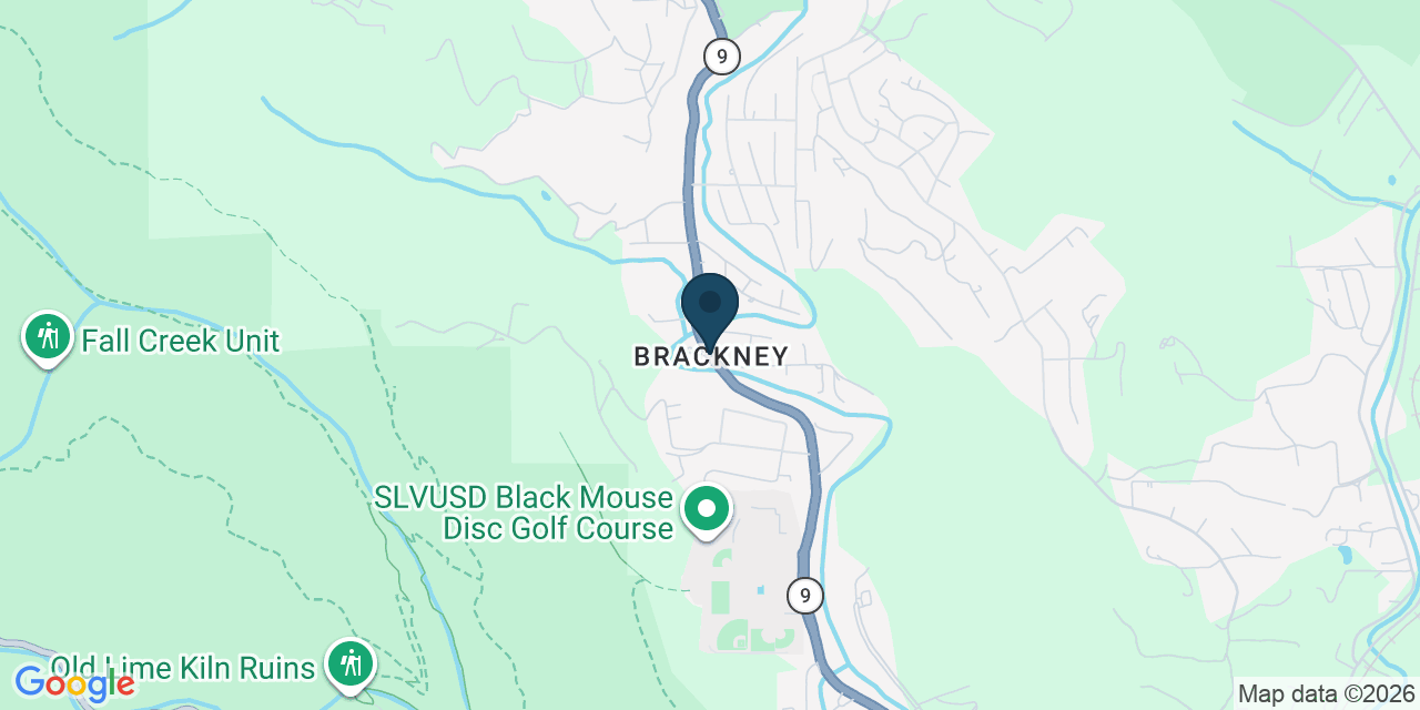 Map showing Ben Lomond, Santa Cruz County, CA