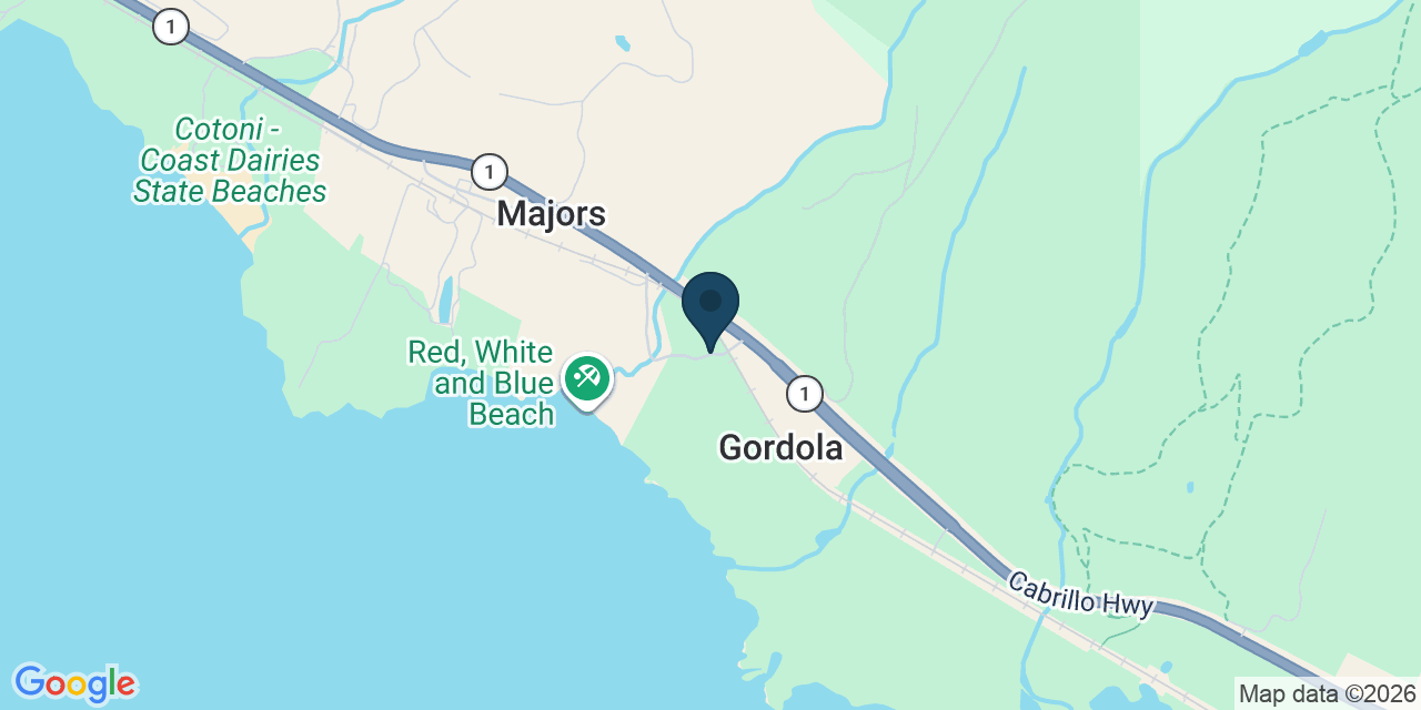 Map showing Santa Cruz County, CA