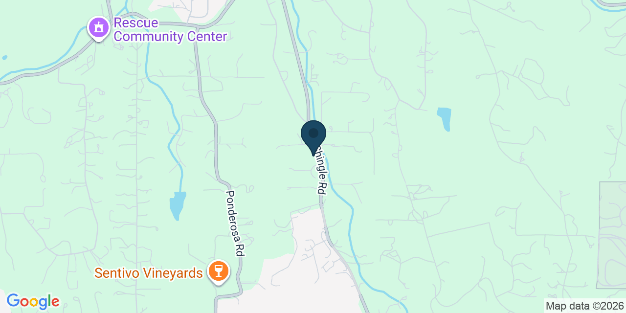 Map showing Shingle Springs, El Dorado County, CA