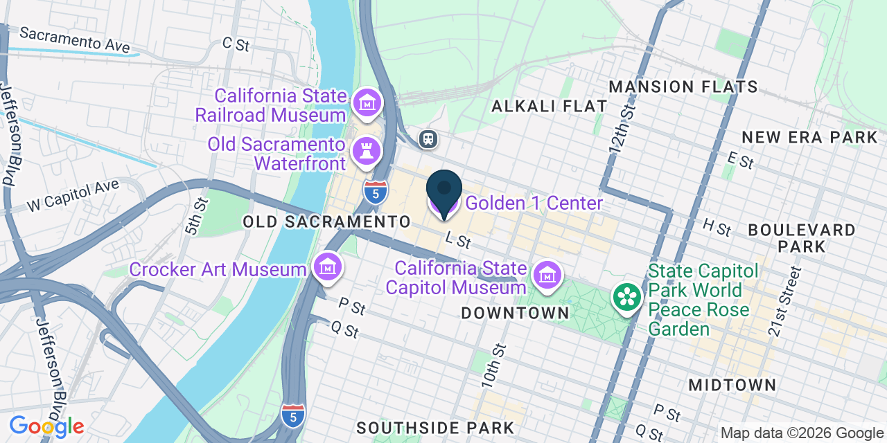 Map showing Sacramento, Sacramento County, CA
