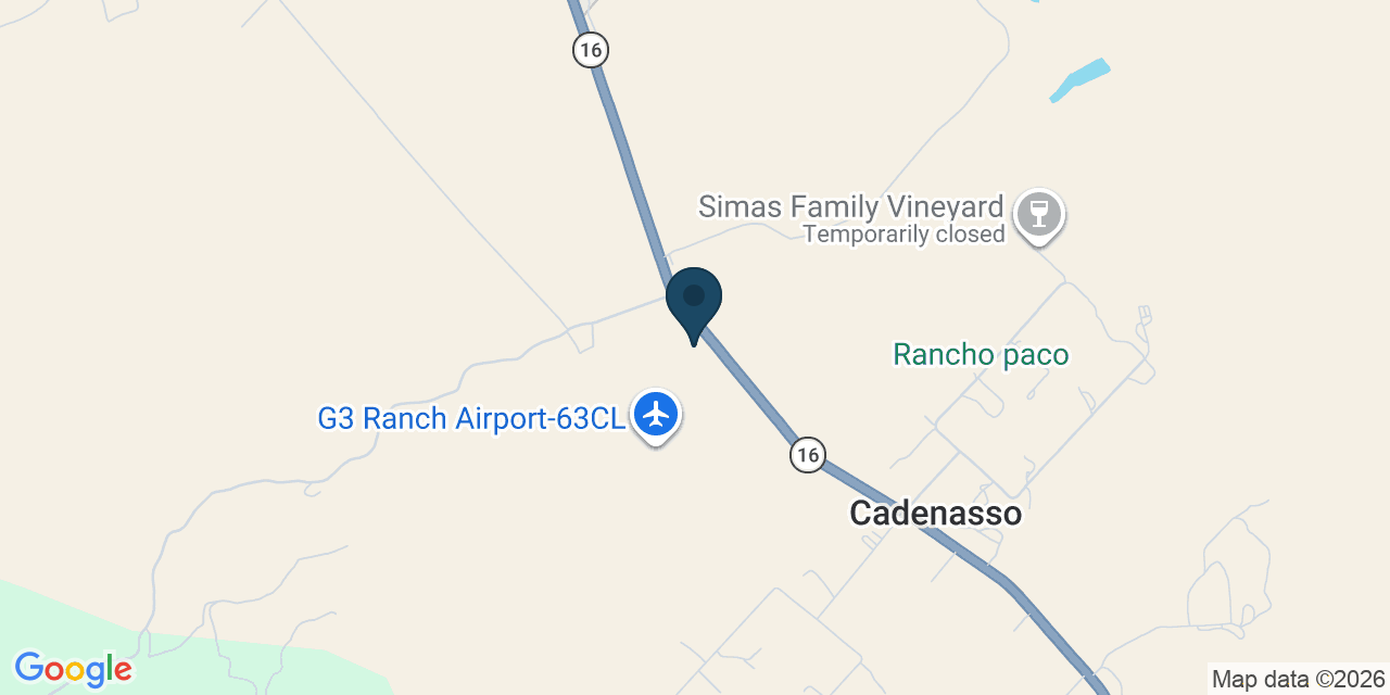 Map showing Capay, Yolo County, CA