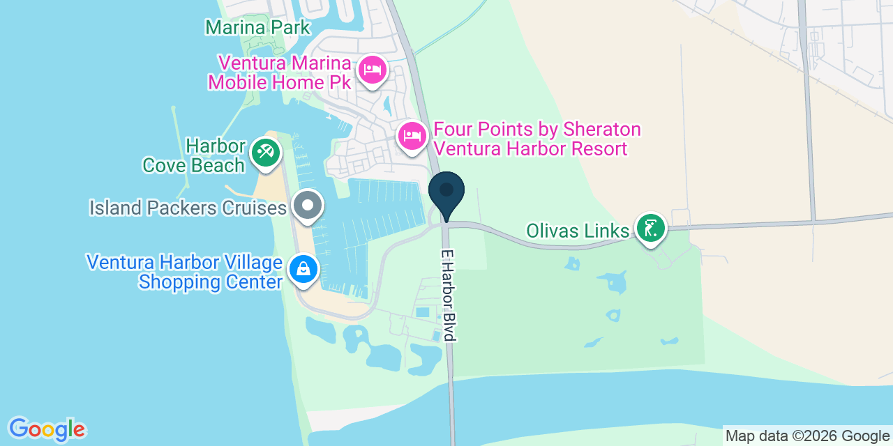 Map showing Ventura, Ventura County, CA