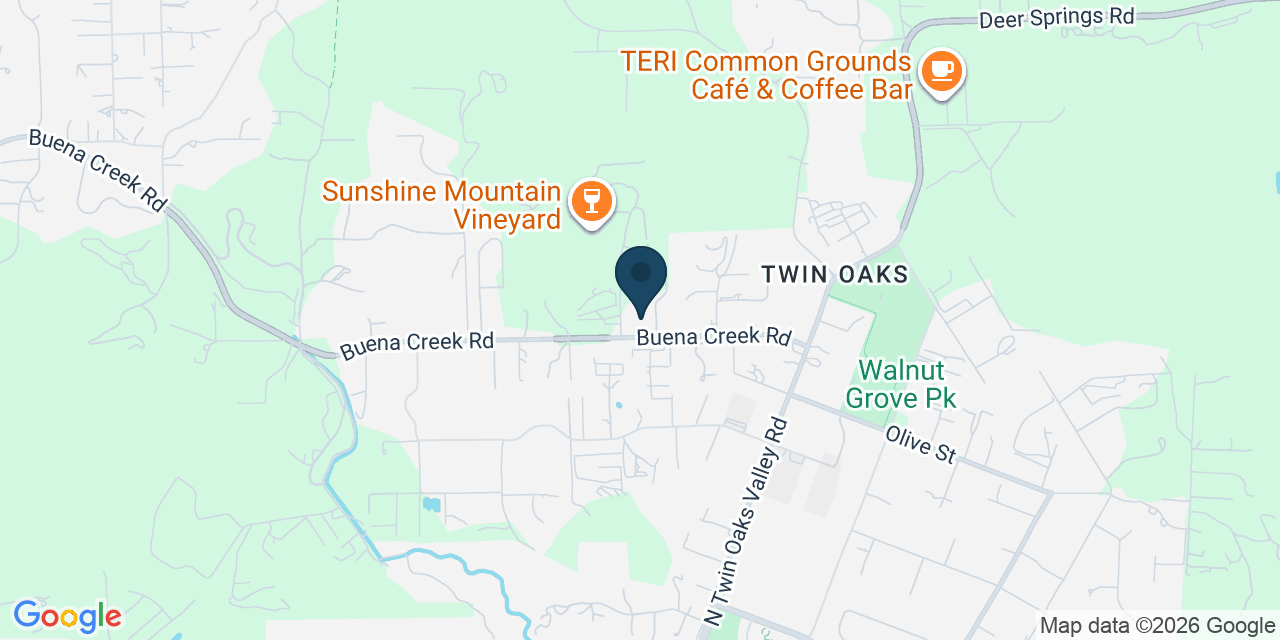 Map showing San Marcos, San Diego County, CA