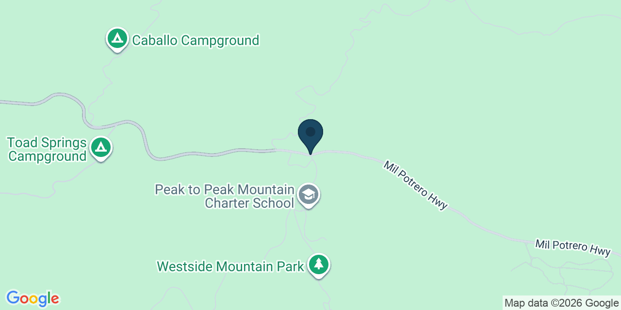 Map showing Pine Mountain Club, Kern County, CA