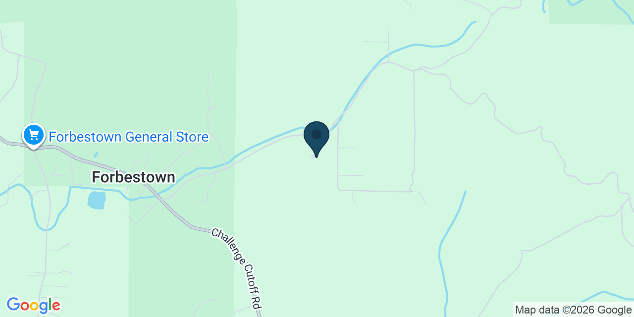 Map showing Forbestown, Butte County, CA