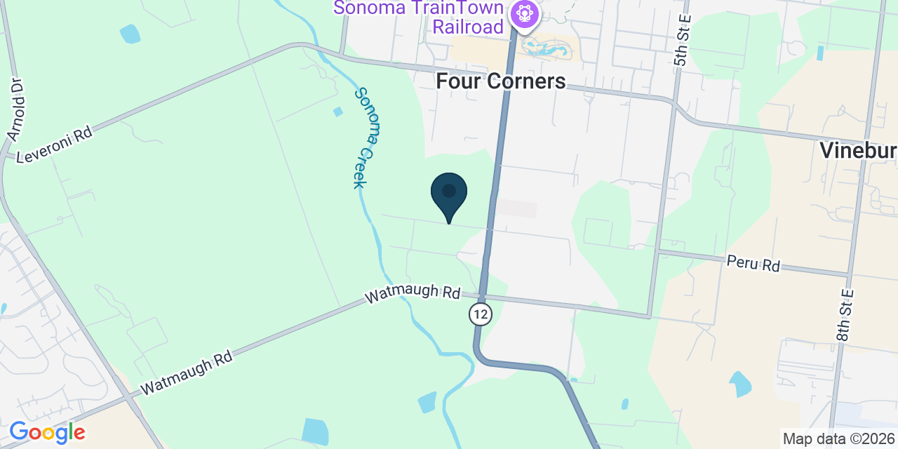 Map showing Sonoma County, CA