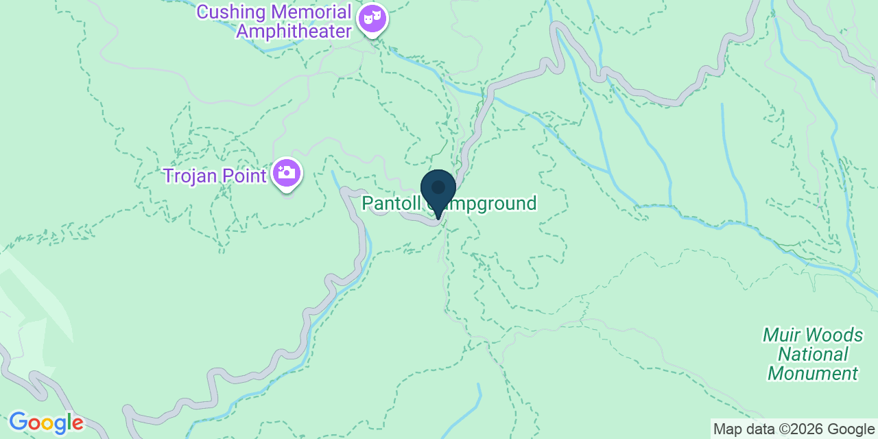 Map showing Marin County, CA