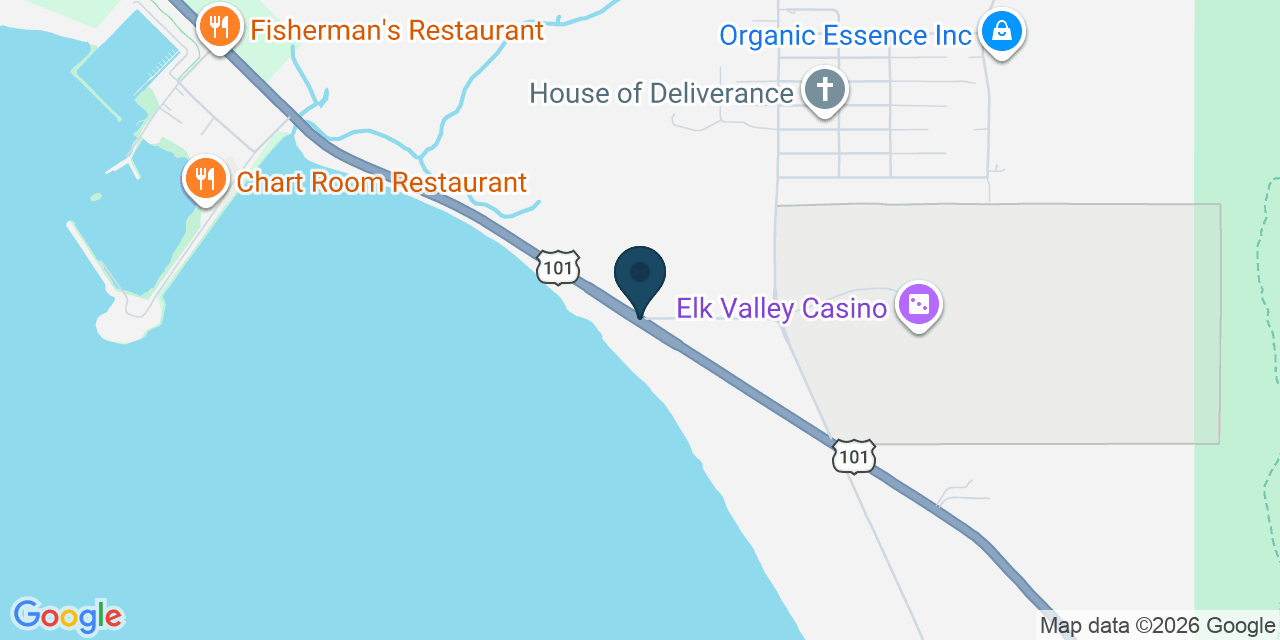 Map showing Bertsch-Oceanview, Del Norte County, CA