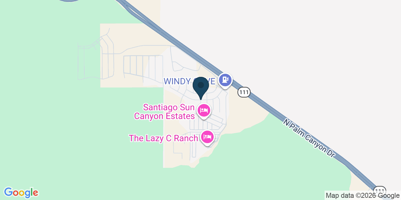 Map showing Riverside County, CA
