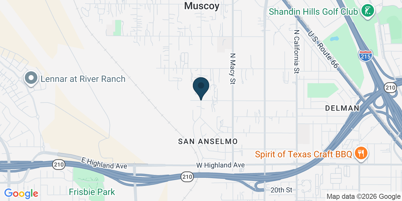 Map showing Muscoy, San Bernardino County, CA
