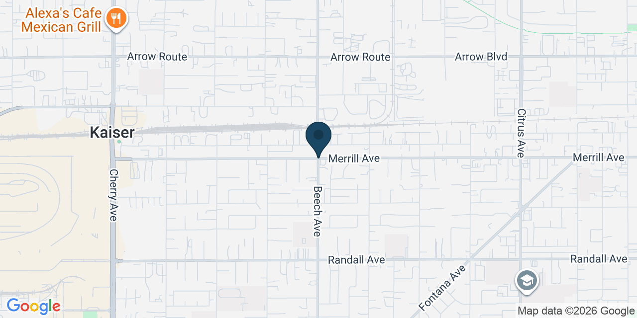 Map showing San Bernardino County, CA