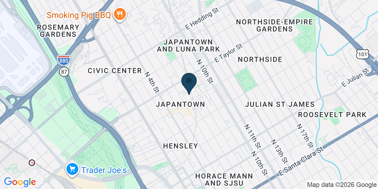 Map showing San Jose, Santa Clara County, CA