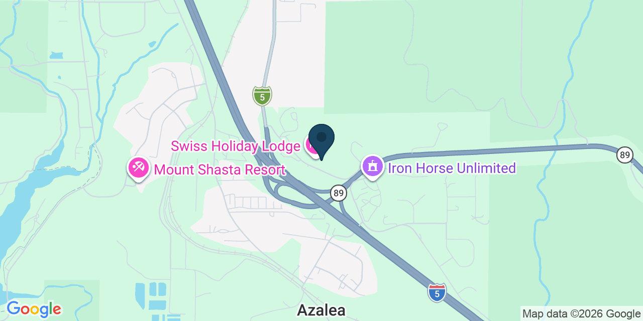 Map showing Mount Shasta, Siskiyou County, CA