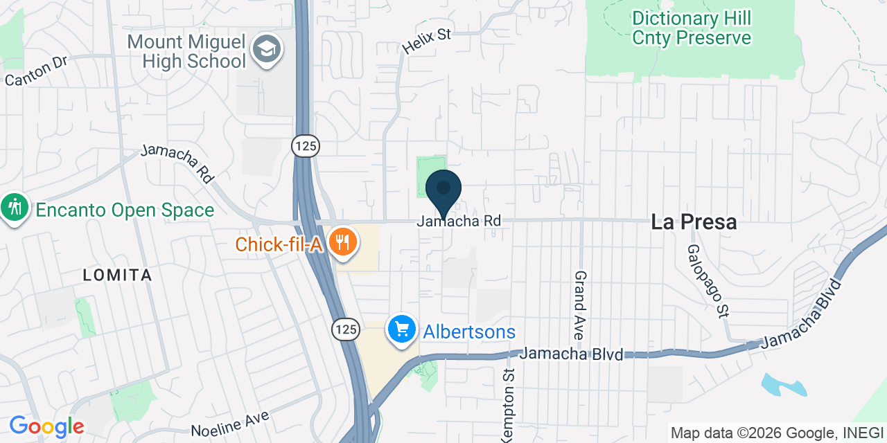 Map showing La Presa, San Diego County, CA
