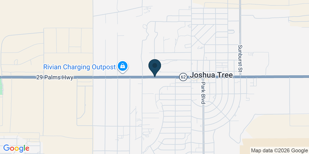 Map showing Joshua Tree, San Bernardino County, CA