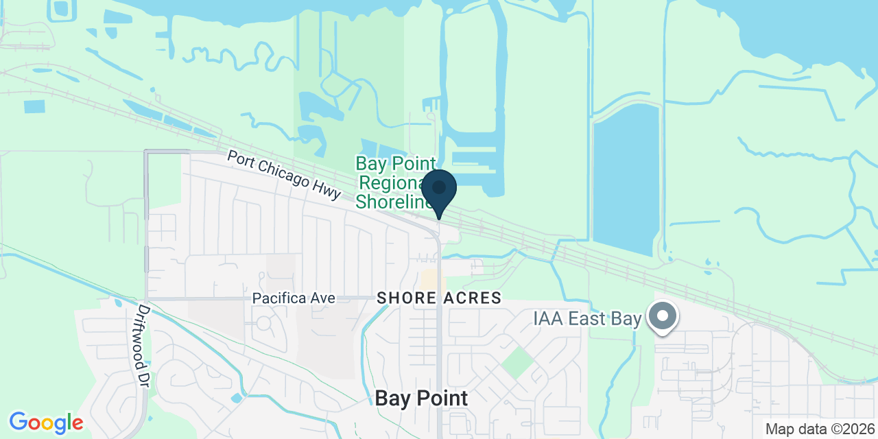 Map showing Bay Point, Contra Costa County, CA